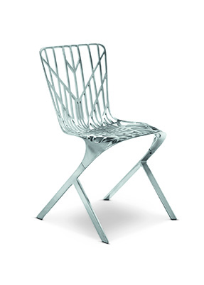 Ecológica: De David Adjaye para a Knoll, a cadeira Washington Skeleton explora o materialcom textura recortada e tem certificação sustentável. Por US $ 1 300 na 2Modern.
