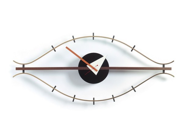 Wall Clocks – Eye Clock George Nelson, 1948-1960. Da Vitra para Micasa (micasa.com.br), custa R$ 2.649,86.