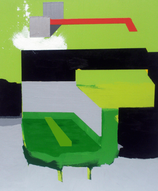 Pintada pelo artista Lucas Costa, a tela acrílica faz parte da série Canteiro, de 2013. Na Galeria Sancovisky, a obra custa R$ 3.740,00.