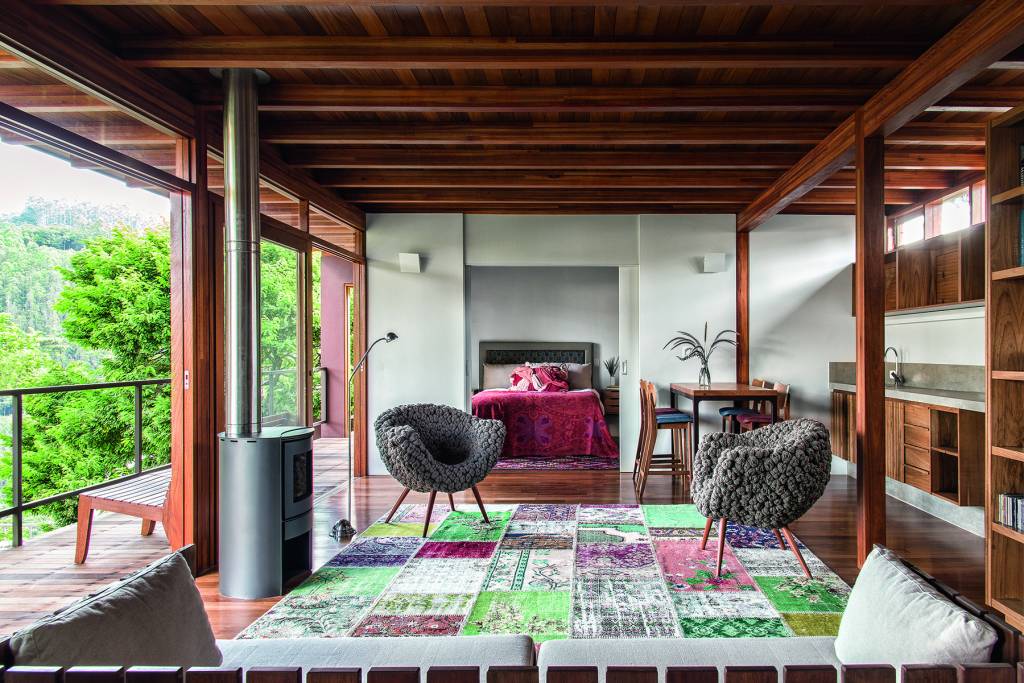 Casa de campo na Serra da Mantiqueira é um paraíso para relaxar