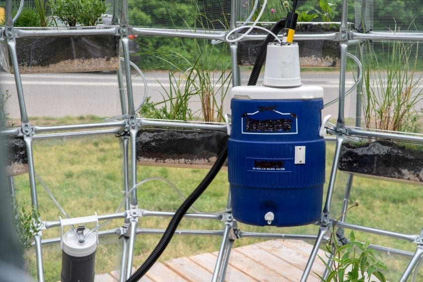 Instalação filtra água da chuva em Nova York