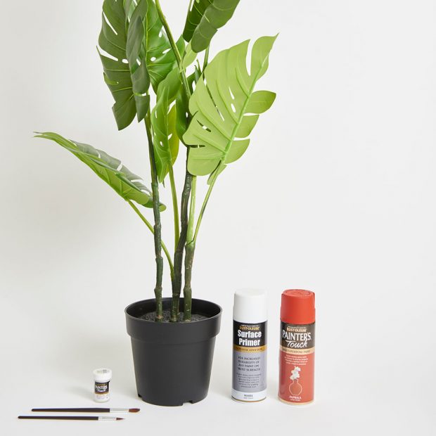 Que tal pintar uma planta permanente? 