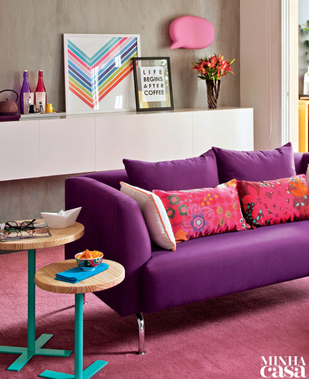 Moderna, estilosa, vibrante – e com muitas pitadas de doçura –, a decoração deste apê paulistano de 68 m² reflete a personalidade da moradora Moderna, estilosa, vibrante – e com muitas pitadas de doçura –, a decoração deste apê paulistano de 68 m² reflete a personalidade da moradora