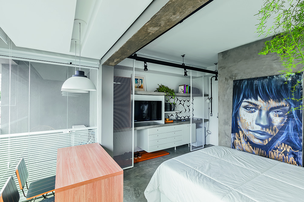 Projeto paulistano apostou em integração e praticidade em 24 m²