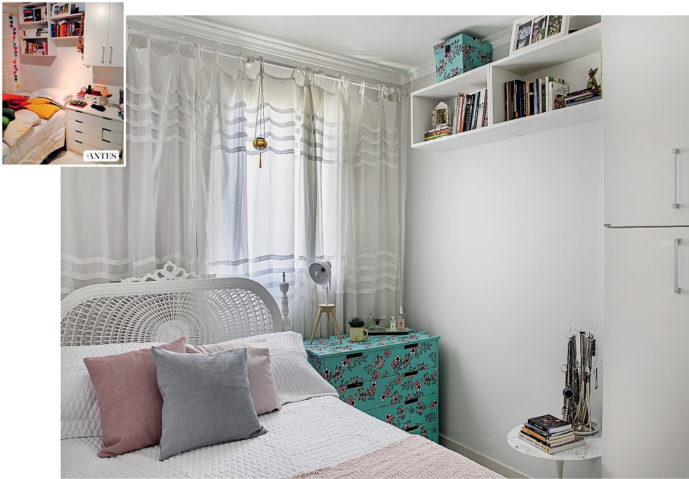 Quarto renovado em uma semana com soluções simples