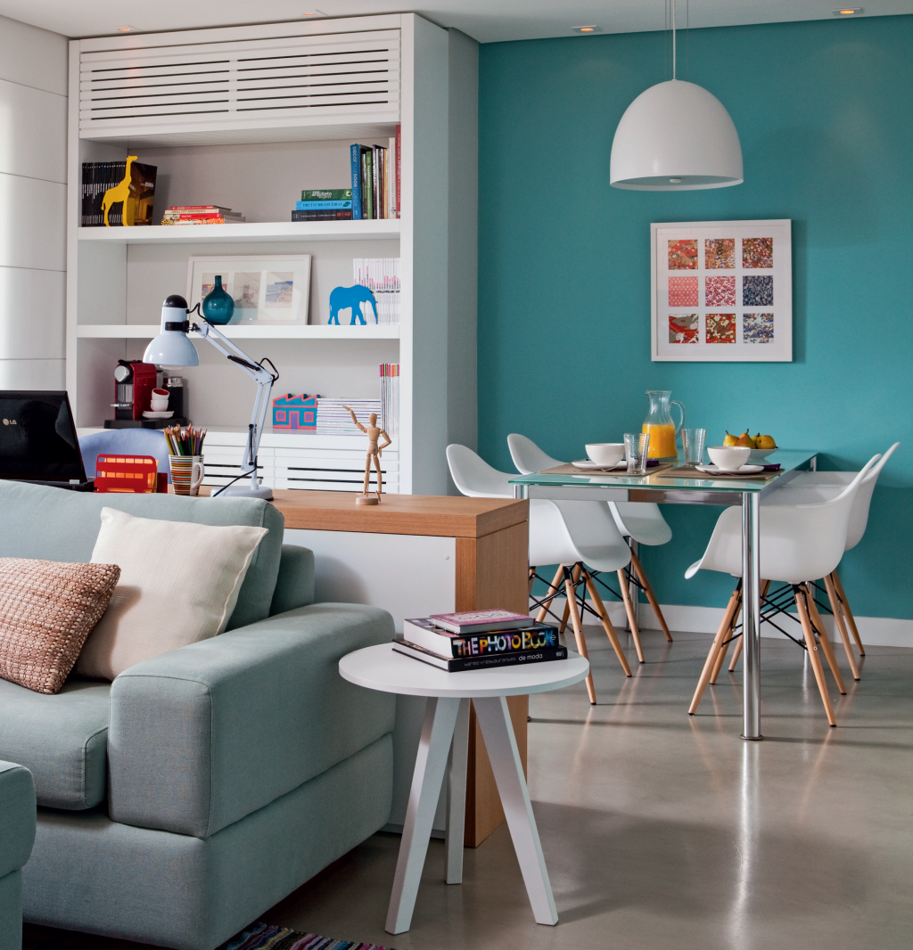 Apartamento com astral de casa térrea jantar