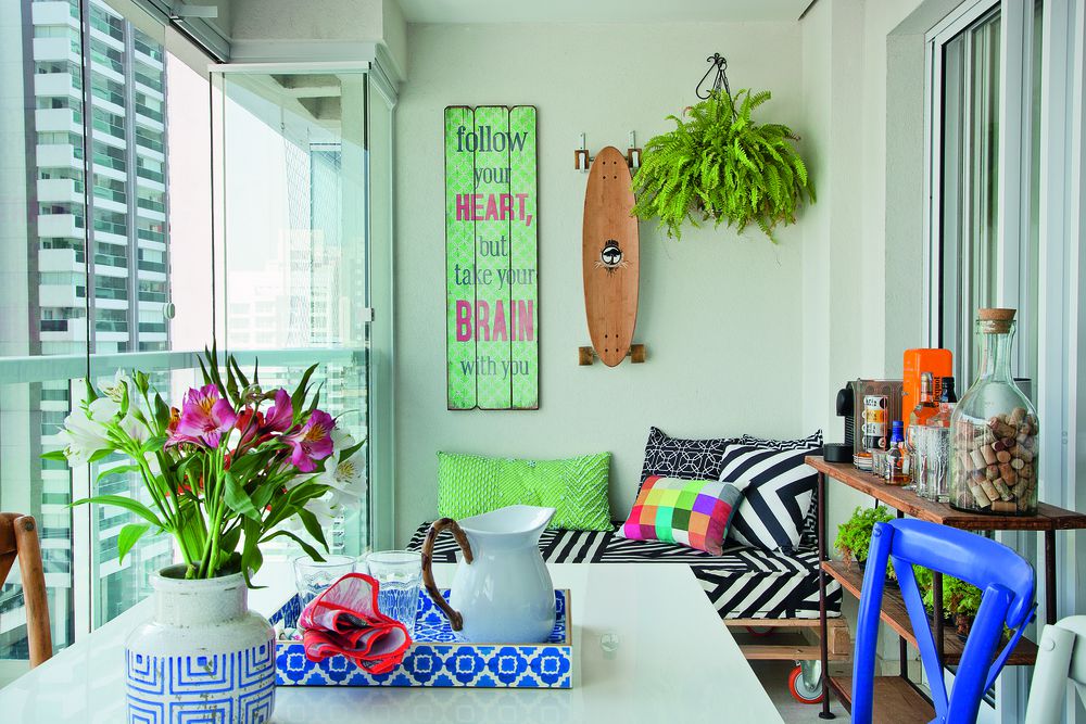 Apartamento de 47 m² traz decoracao com aconchego de casa varanda1