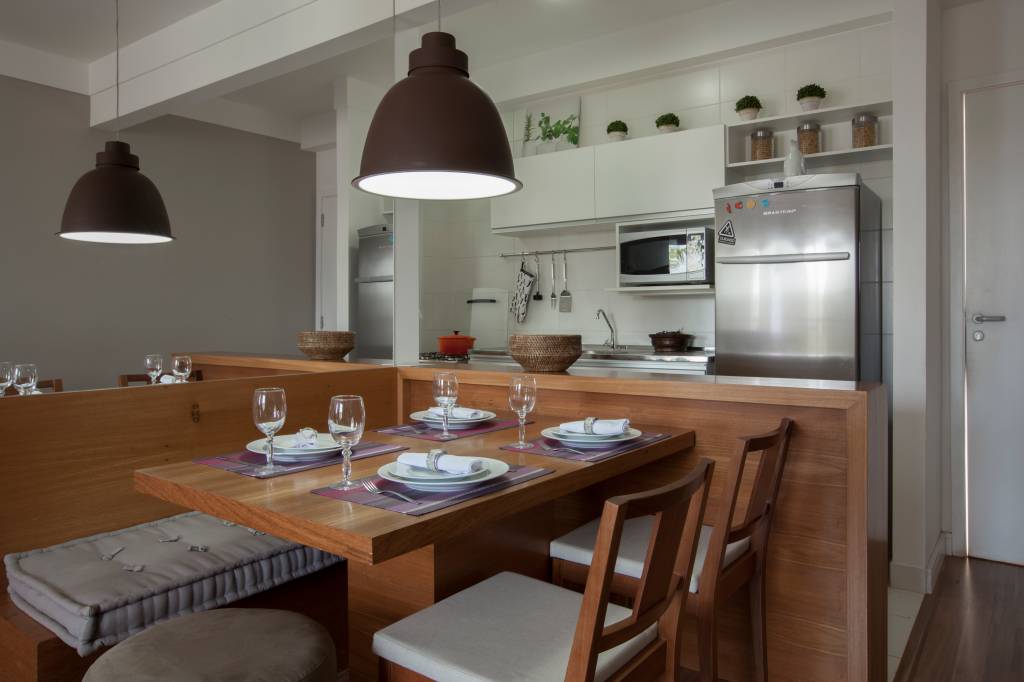 apartamento de 65 m 2 com truques de aproveitamento de espaço – jantar