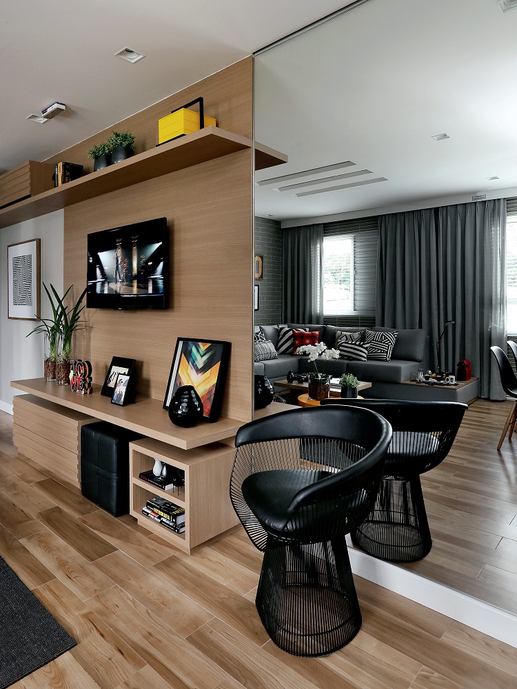 Apartamento pequeno 47 m² de puro aconchego painel