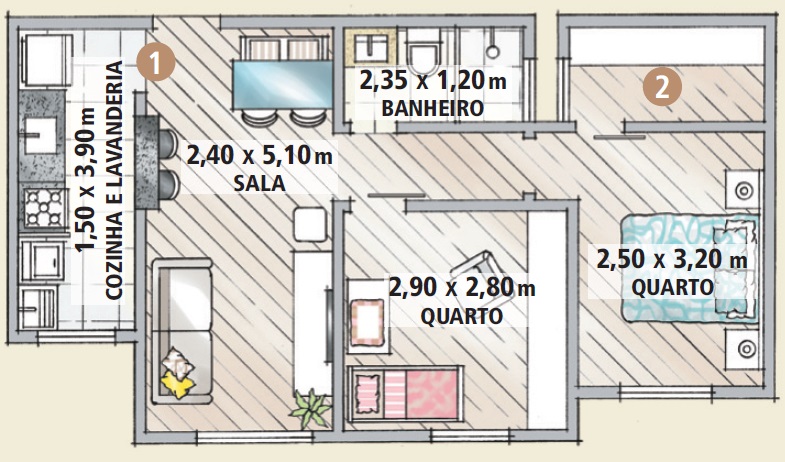 Apartamento pequeno