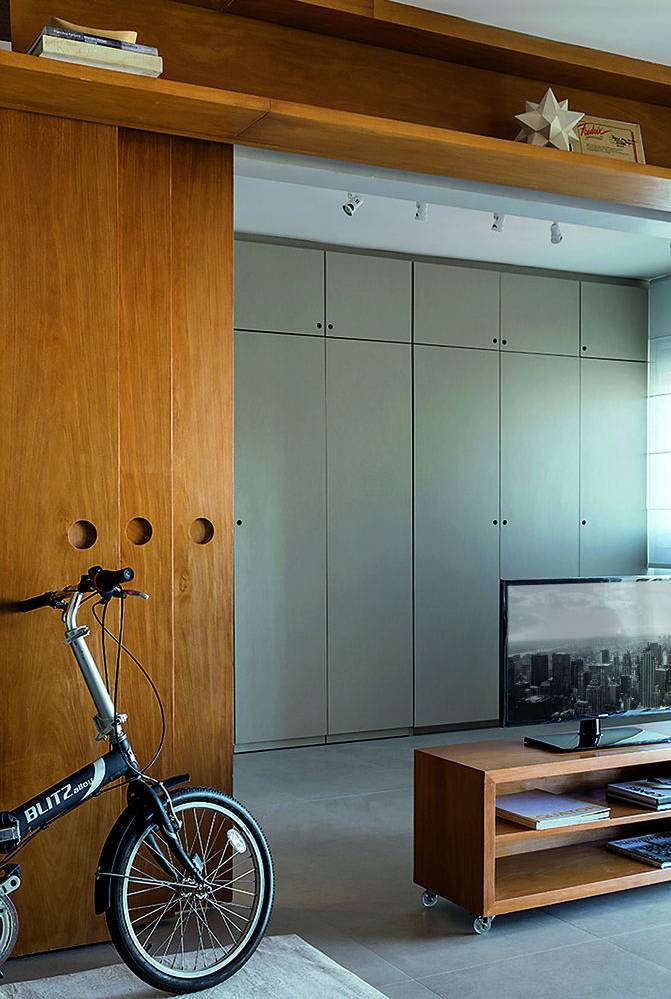 Apartamento pequeno truques incríveis fazem render os 45 m² quarto (2)
