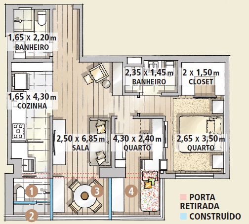 Apartamento De 60 M² Perfeito Para Quatro | CASA.COM.BR