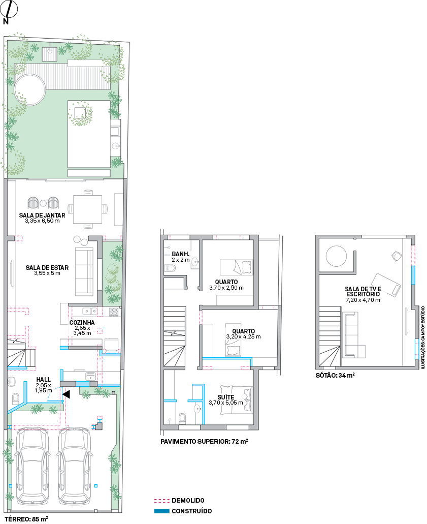 Sobrado de 191 m² foi completamente repaginado