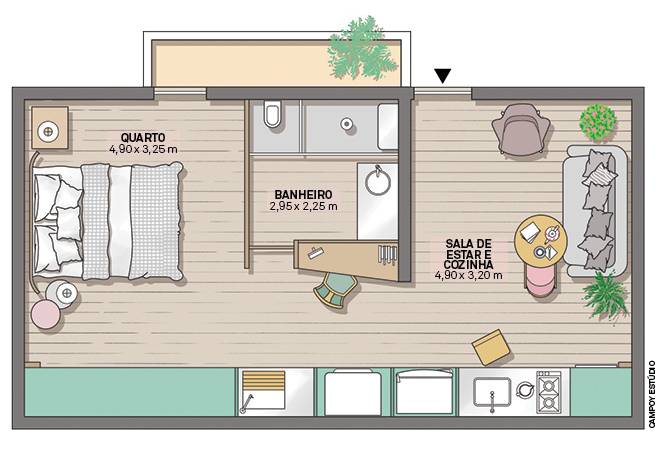 Apartamento planejado para 3ª idade oferece segurança e conforto