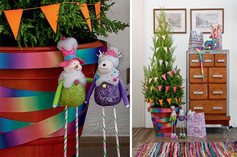 Árvores de Natal simples, criativas, e que impressionam