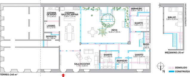 Área: 270 m²; Arquitetas colaboradoras: Debora Nanni e Walkyria de Barros; Construtor: Marcos da Costa Monteiro Filho