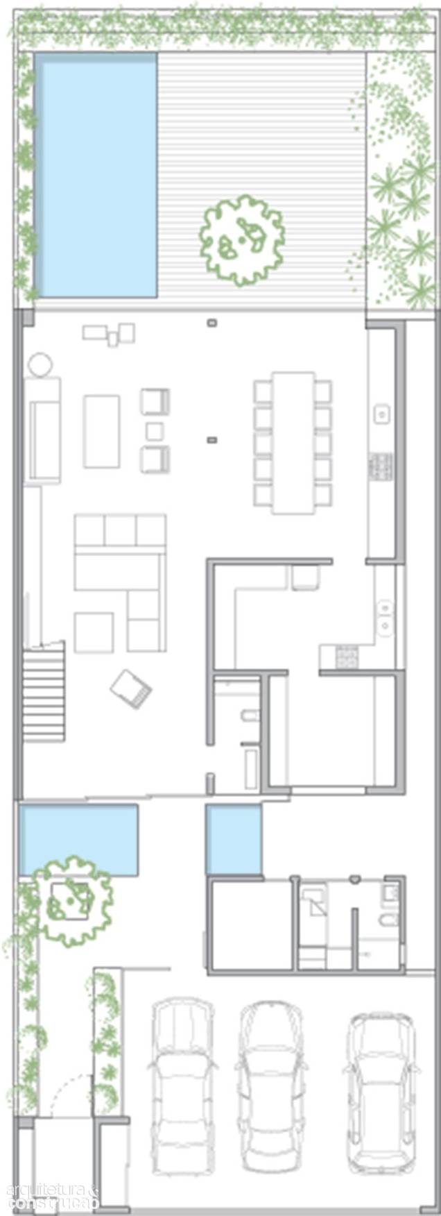 Não existe diferenciação entre os ambientes, entre dentro e fora. A casa tem uma certa continuidade - diz a arquiteta Veridiana Tamburus. A área do térreo é de 237 m². Construção Techcorp. Marcenaria: Filarte. Iluminação: Lumini. Paisagismo: Alalou. Área total: 561 m². Não existe diferenciação entre os ambientes, entre dentro e fora. A casa tem uma certa continuidade - diz a arquiteta Veridiana Tamburus. A área do térreo é de 237 m². Construção Techcorp. Marcenaria: Filarte. Iluminação: Lumini. Paisagismo: Alalou. Área total: 561 m².