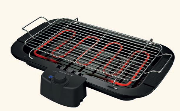 Compacta, a elétrica Tasty (90 x 35,5 x 9 cm), da Cadence, pode ir direto para a mesa. Possui grelha de aço com regulagem de altura em duas posições, potência de 1800 W, termostato e ajuste de temperatura. Magazine Luiza , R$ 89 (127 V)