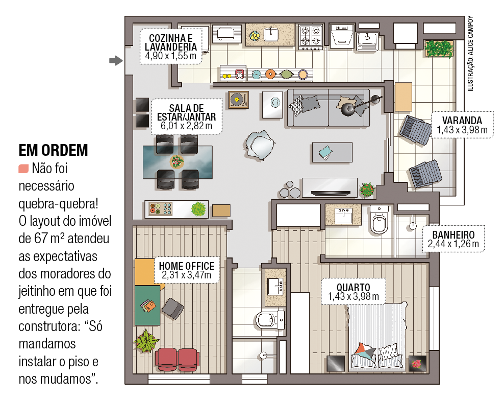 Com decoracao em estilo escandinavo este apartamento vai te conquistar