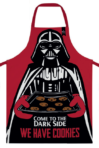 O Imperador previu: é seu destino assar cookies com este avental de cozinha de gabardine. Retrateira , R$ 49,90