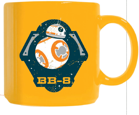 Encha a caneca BB-8 com sua bebida favorita – ou esconda nela o mapa com a localização do último mestre Jedi. Studio Geek , R$ 39,90