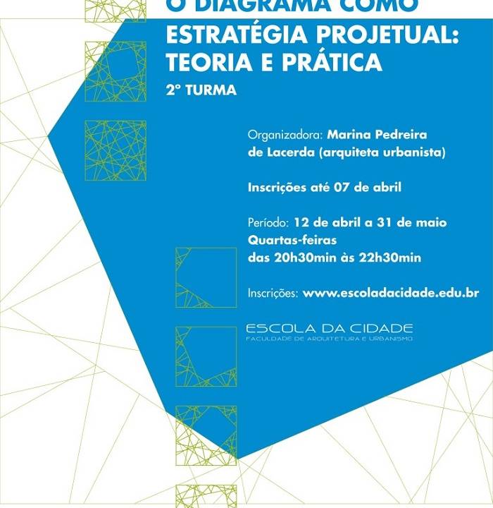 Escola da Cidade oferece curso livre sobre diagrama na pratica arquitetônica
