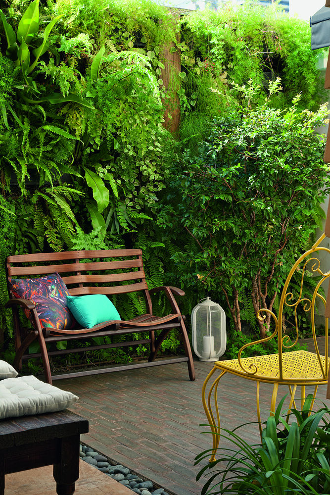 Este espaço gourmet com churrasqueira tem até jardim vertical (3)