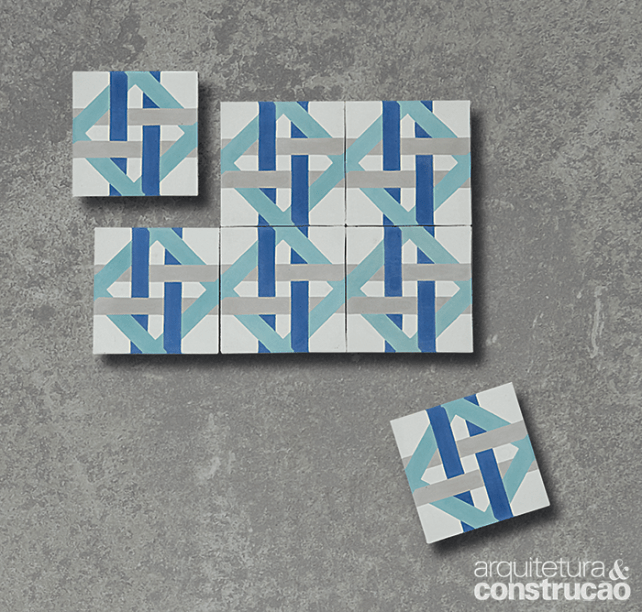 Na coleção São João, um colorido e animado casamento acontece entre o revestimento hidráulico e as estampas típicas dessa celebração popular brasileira. Com a assinatura do designer Marcelo Rosenbaum para a fabricante Brasil Imperial, o motivo Palha faz referência ao material trançado que dá forma ao chapéu do noivo nas quadrilhas de dança. Participam dessa roda, ainda, os padrões Bandeira, Xadrez e Balão.