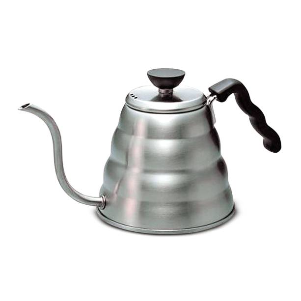 O bule de aço inoxidável da linha gourmet Buono, da marca japonesa Hario, esquenta na medida certa e faz bonito na cozinha. Por US$ 38, com capacidade para 1,2 litro, na e-shop Amazon.