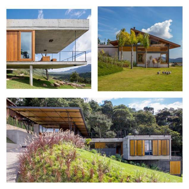 Casa do Bomba (Sotero Arquitetos); Movimento Terras Casa 01 (Sergio Conde Caldas Arquitetura); Casa em Santo Antônio do Pinhal* (H + F Arquitetos)