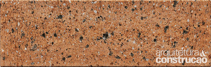 Com textura rugosa, os tijolinhos
de cerâmica My Bricks – aqui
no modelo Stone, que imita pedra
– vão em ambientes internos e
externos. Medem 8 x 25 cm
e têm 0,8 cm de espessura.
Da Cerâmica Portinari. Sai por R$ 17,90 o m².