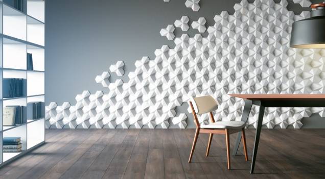 A Manufatti apresentou a cerâmica tridimensional da linha Pirâmide Manufatti. A Manufatti apresentou a cerâmica tridimensional da linha Pirâmide Manufatti.