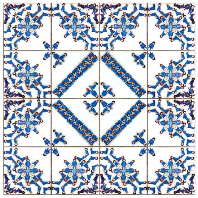 Parede lúdica: artista mineiro cria azulejo de Playmobil Parede lúdica: artista mineiro cria azulejo de Playmobil