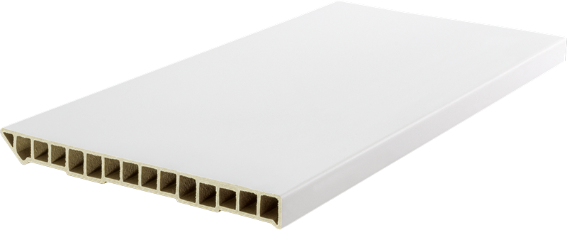 Um composto de partículas de PVC e fibras de madeira dá forma a esta opção que não propaga fogo e oferece alta resistência a fungos e bactérias. Branco e liso, tem 15 cm de altura e 1,2 cm de espessura. Da Pormade, R$ 20 o metro. P<span>reço aproximado pesquisado em março de 2017.</span>