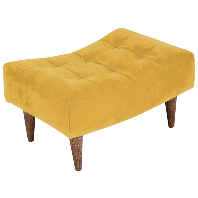 Pufe Classic (70 x 60 x 30 cm), da Nei Estofados, com acabamento de suede. À venda por R$ 199,90 em <a href="https://www.gotoshop.com.br/decoracao/Puffs/puff-poltrona-classic-pes-palito-baixo-amarelo-capitone-10222846.html?utm_source=sites&utm_medium=materia_minhacasa&utm_campaign=edicaojun&utm_content=201806" target="_blank" rel="noopener">abr.ai/puff</a>