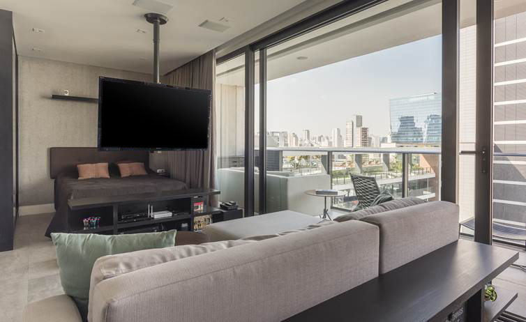 Pura inspiração: apê de 60 m² é pensado para executivo solteiro