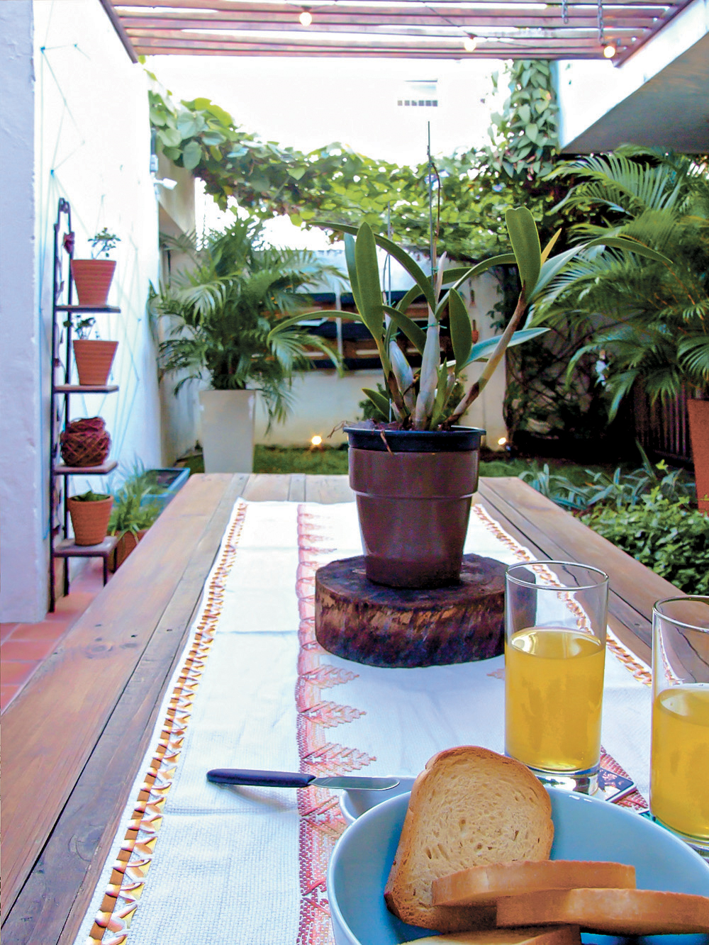 quintal com área verde e móveis de paletes3
