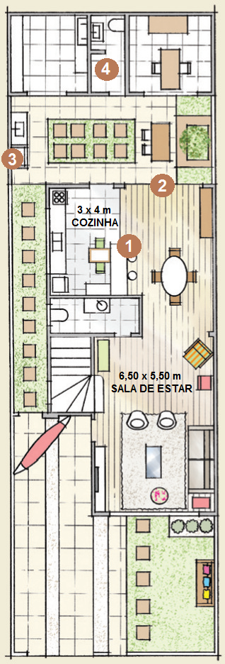 Reforma transforma sobrado em lar mais que perfeito planta