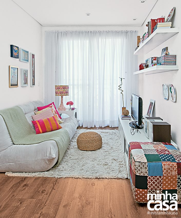 Reformado sem quebra quebra, apê de 67 m² ganha visual descolado estar
