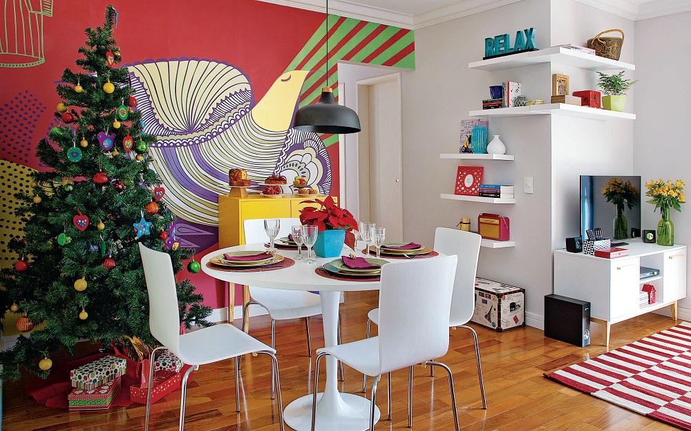 sala decorada para o natal – projeto do designer de interiores antonio reis