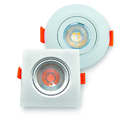 EVOLUÇÃO DA DICROICA: É o que promete a Ourolux com os modelos redondo e quadrado da linha Mini Spots Superled (R$ 26), de foco dirigido. A luminária vem pronta para instalar, com driver interno. Disponível em duas temperaturas de cor (3 000 K ou 6 400 K) e potências de 3 W ou 5 W.