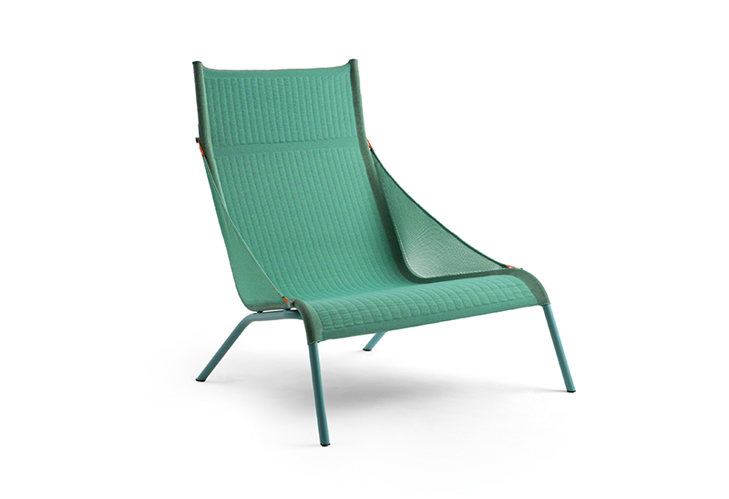 Inspiração, tendas: de Benjamin Hubert para a Moroso, a Tent (90 x 93 x 96 cm) é de náilon reciclado tramado com tecnologia 3D. Tem lançamento previsto para março.