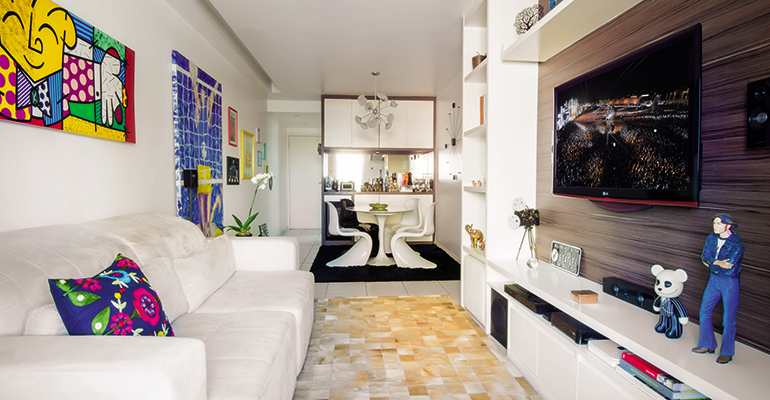 Apartamento de 69 m² tem espaço otimizado sem precisar de reforma