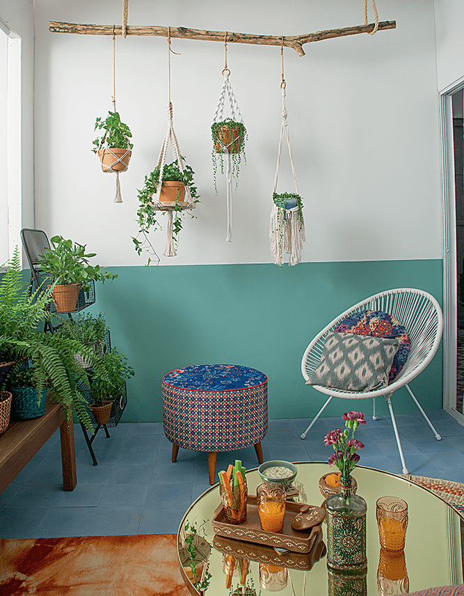 Varanda com decoração em estilo boho chic hanger (2)