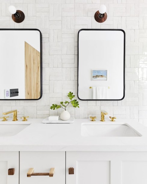 20 ideias criativas de banheiros com azulejos