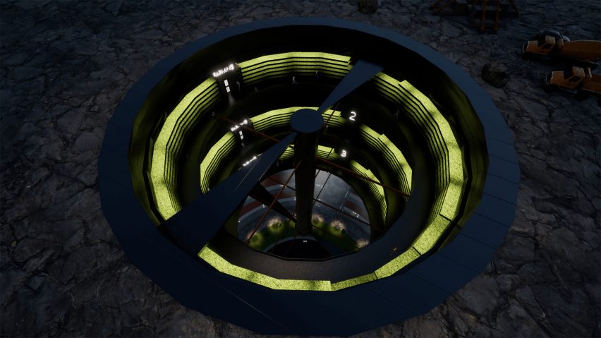 <span><strong>7º - Cave City | </strong></span>A proposta de Dennis Christian Schmidt é criar cidades bem abaixo da superfície da terra em uma tentativa de proteger contra as mudanças climáticas e desastres naturais como tempestades, tornados e aumento da temperatura. <span><strong>7º - Cave City | </strong></span>A proposta de Dennis Christian Schmidt é criar cidades bem abaixo da superfície da terra em uma tentativa de proteger contra as mudanças climáticas e desastres naturais como tempestades, tornados e aumento da temperatura.