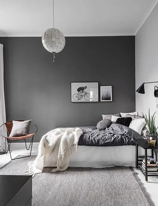 50 tons de cinza: como decorar o quarto com a cor