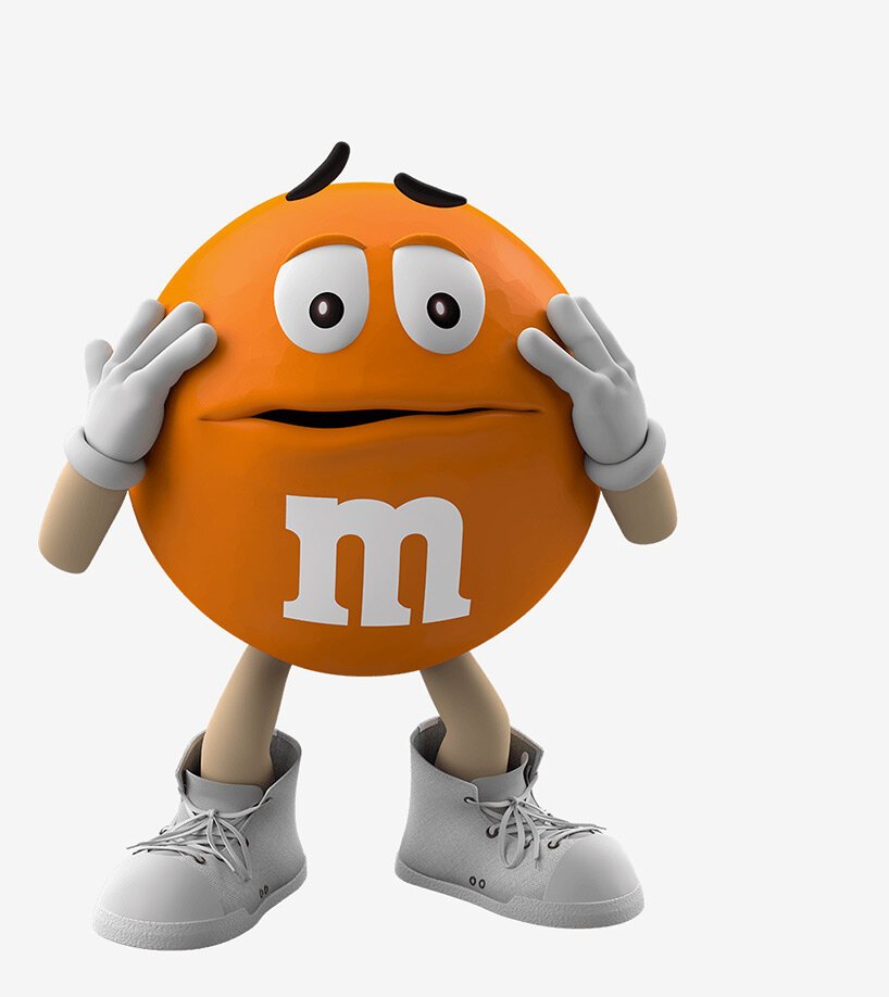 M&Ms-ganham-novos-designs-e-novas-personalidades-laranja