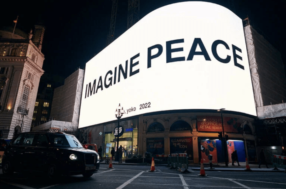 Yoko Ono convida o mundo a "imaginar a paz"