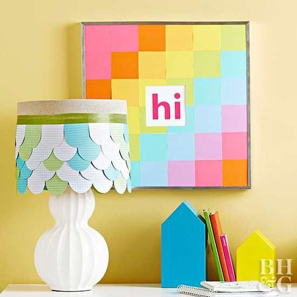 10-ideias-para-decorar-a-parede-com-post-its-09 Decoração com post-its